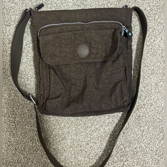 Kipling Annabelle Brown Crossbody Double Zip Bag - Picture 1 of 10